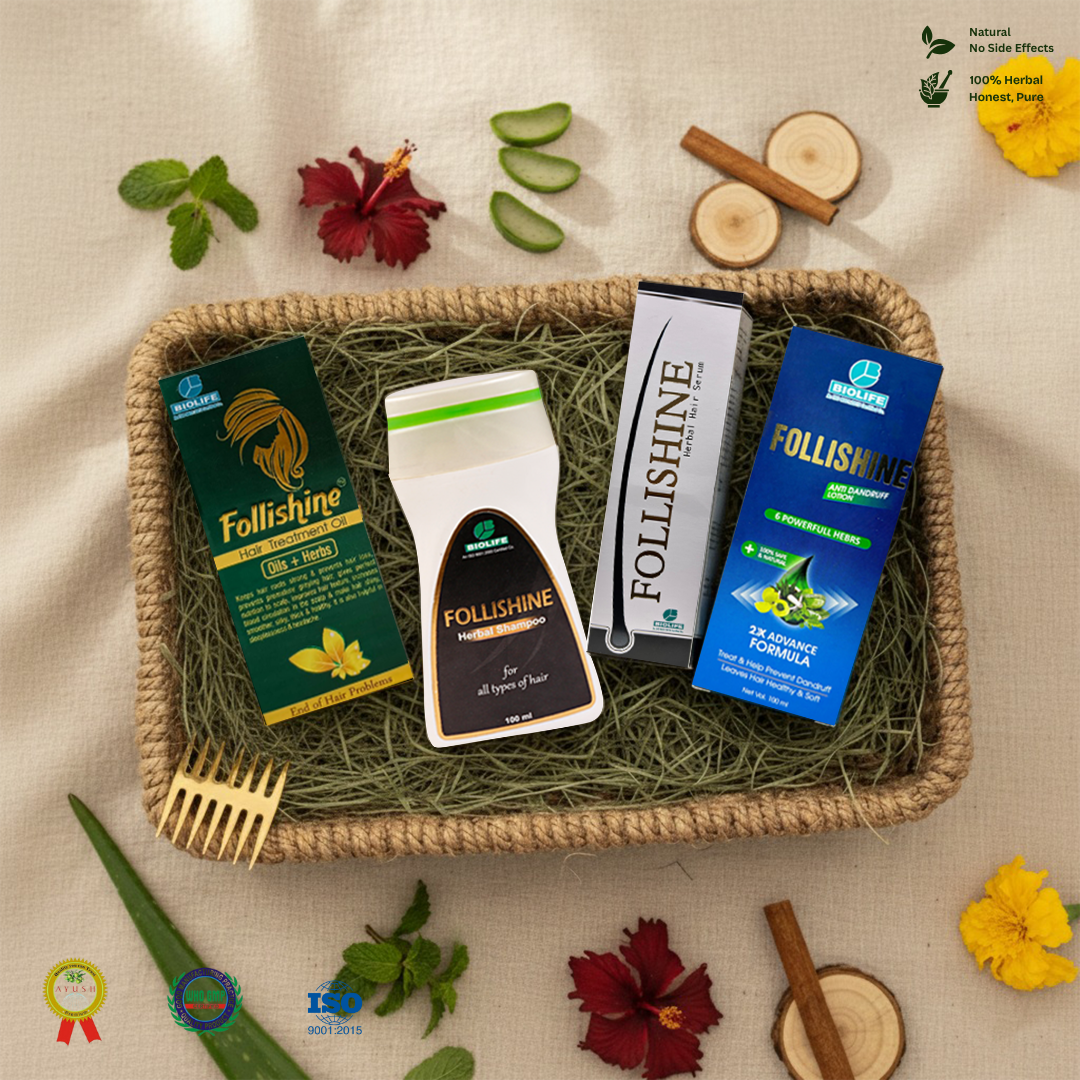 BIOLIFE- Follishine Ultimate Hair Care Combo (Pack of 4)