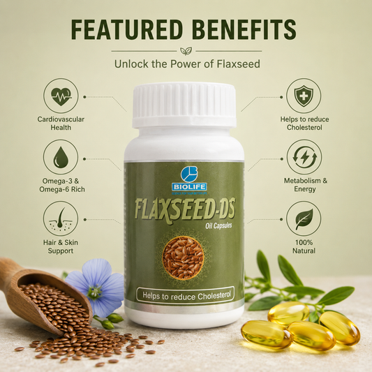 FLAXSEED OIL DS CAPS | Support healthy cholesterol levels (1x50)