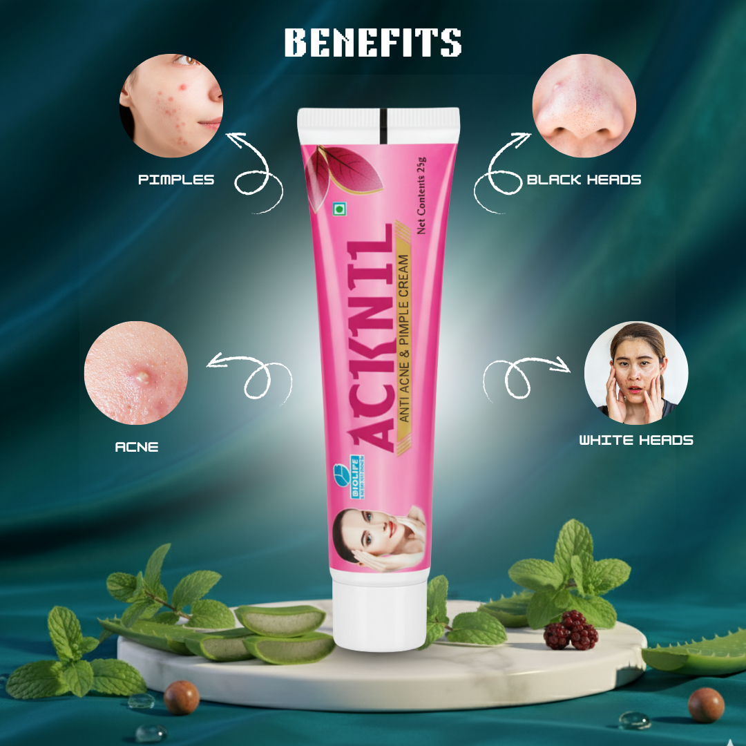 BIOLIFE- ACKNIL Anti Acne Cream COMBO (Pack of 3)