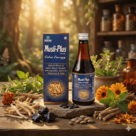 MUSLI PLUS SYRUP | Energy tonic | Enhance Performance & Confidence | 300ML