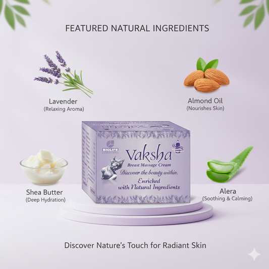 VAKSHA BREAST CREAM | Nourish tissues and promote growth 80g