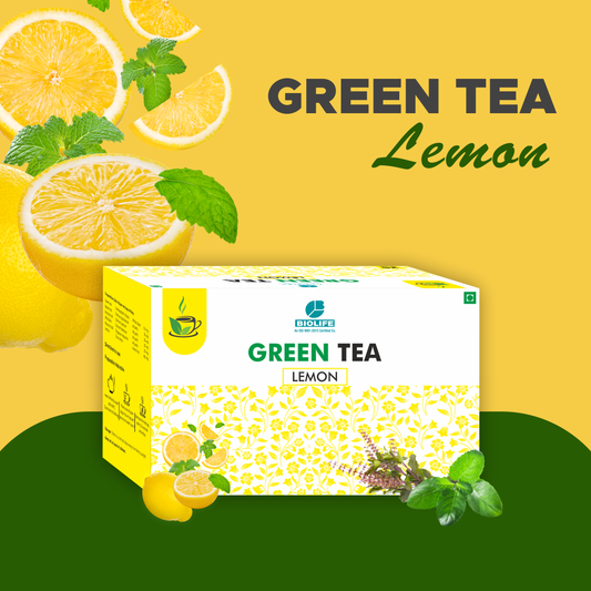 GREEN TEA (LEMON)| Metabolism, Energy Support, Stress Relief & Focus 25 Bags