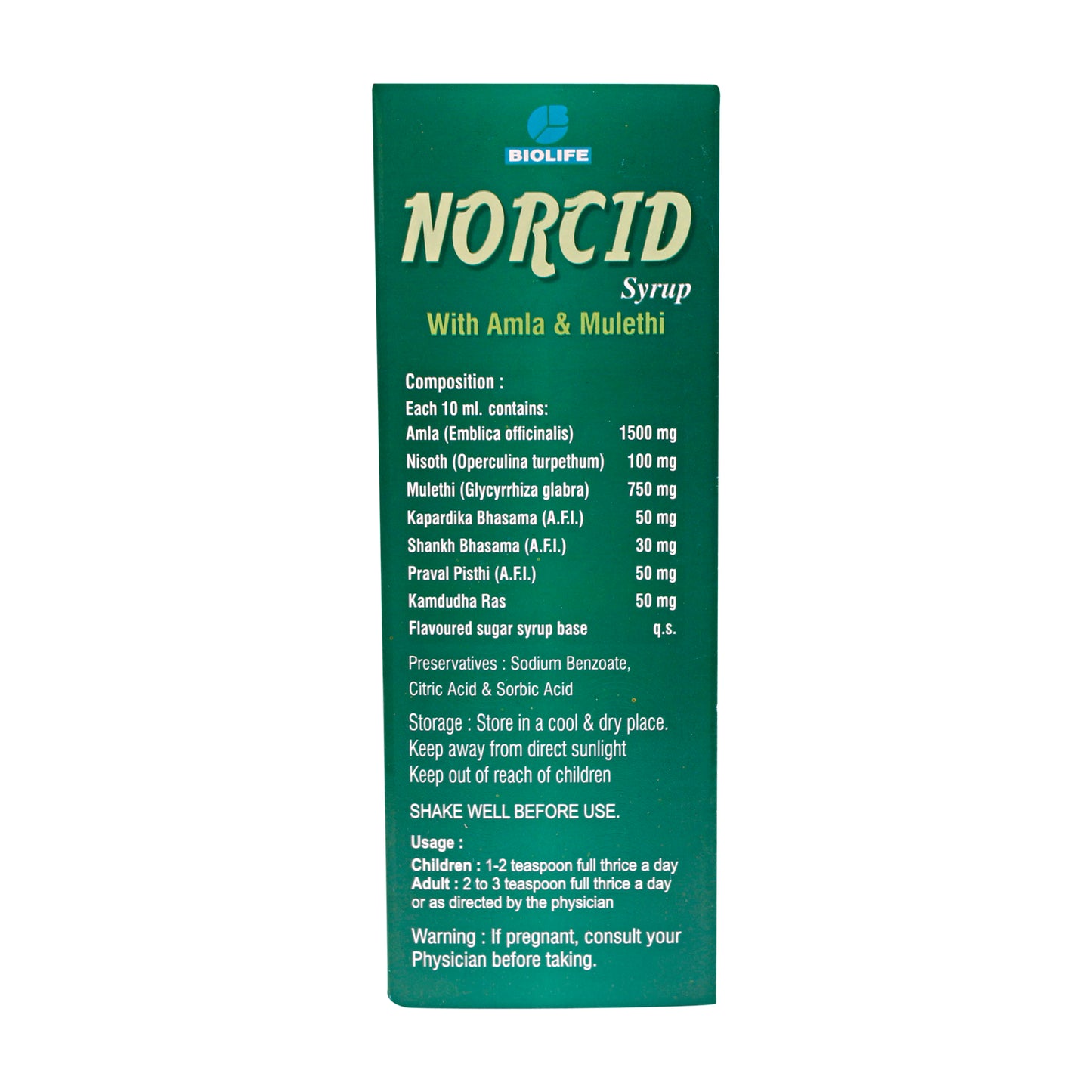 NORCID SYRUP 200ML