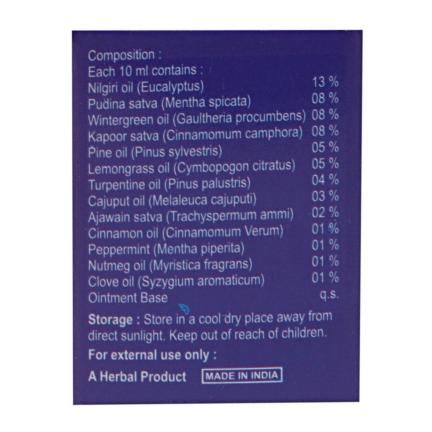 PAINALGESIC BALM 10GM