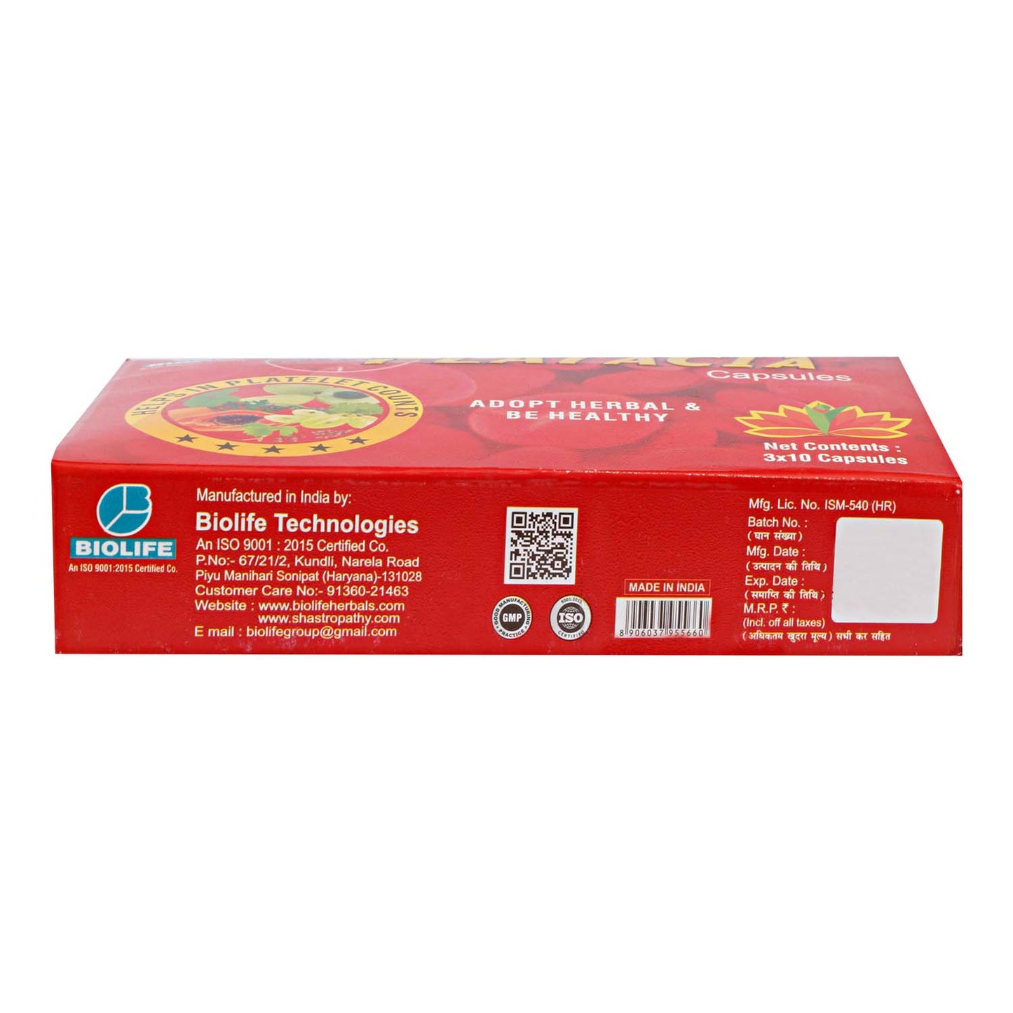 PLATACIA CAPSULES | HELPS IN PLATELET COUNTS (3X10)
