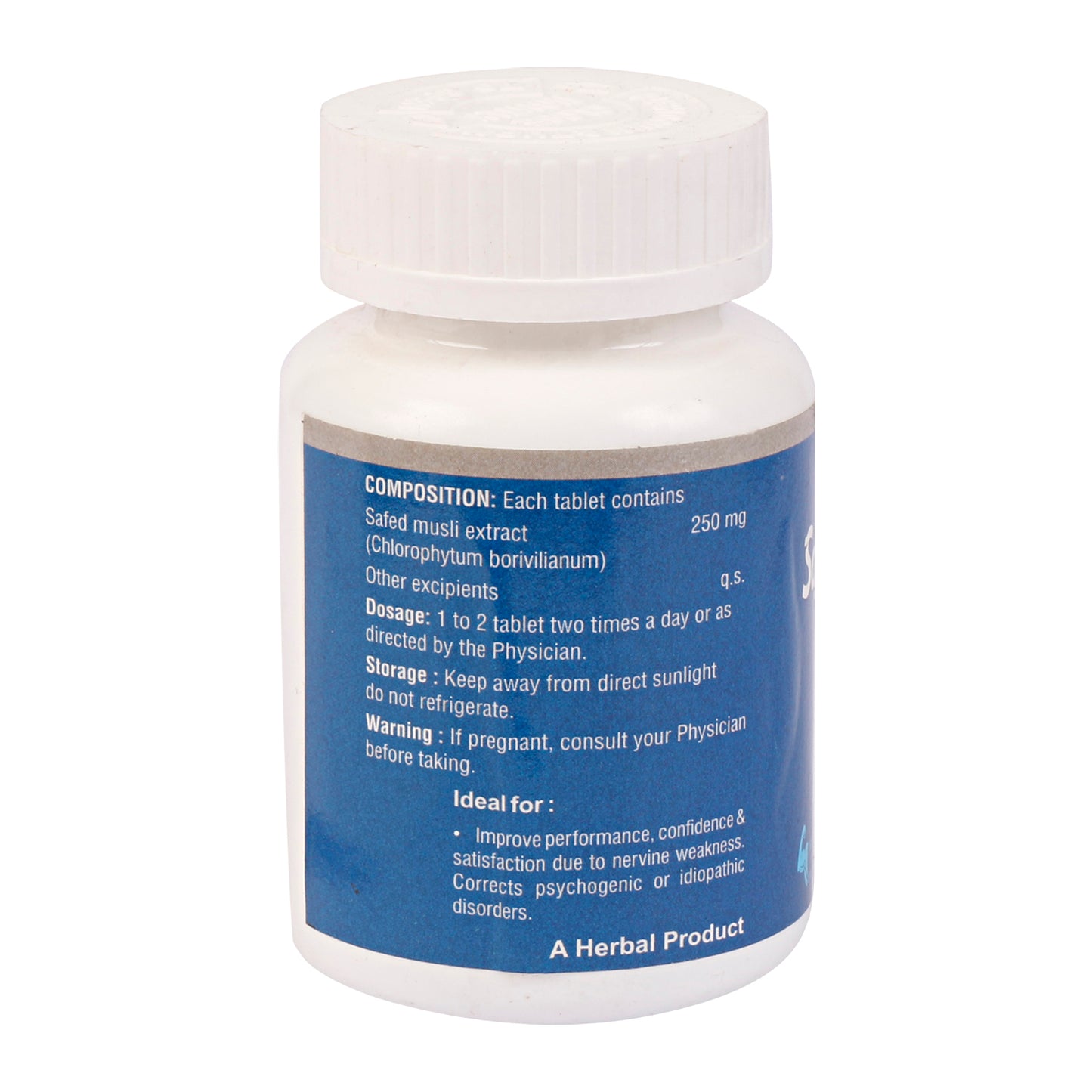 SAFEDMUSLI EXT. TABLETS| Reduces Stress, Weakness & Enhance Sexual desire (1x60)
