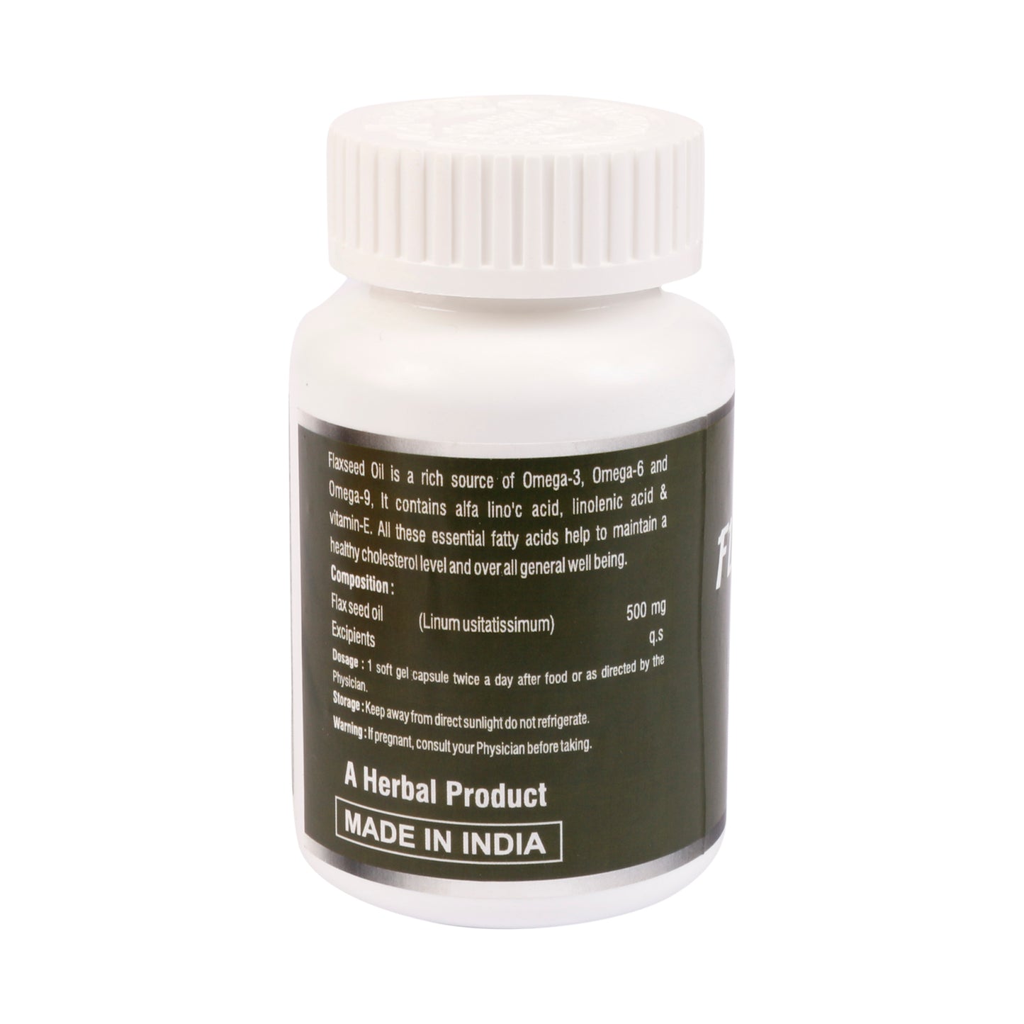 FLAXSEED OIL CAPSULES | Support healthy cholesterol levels (1x60)