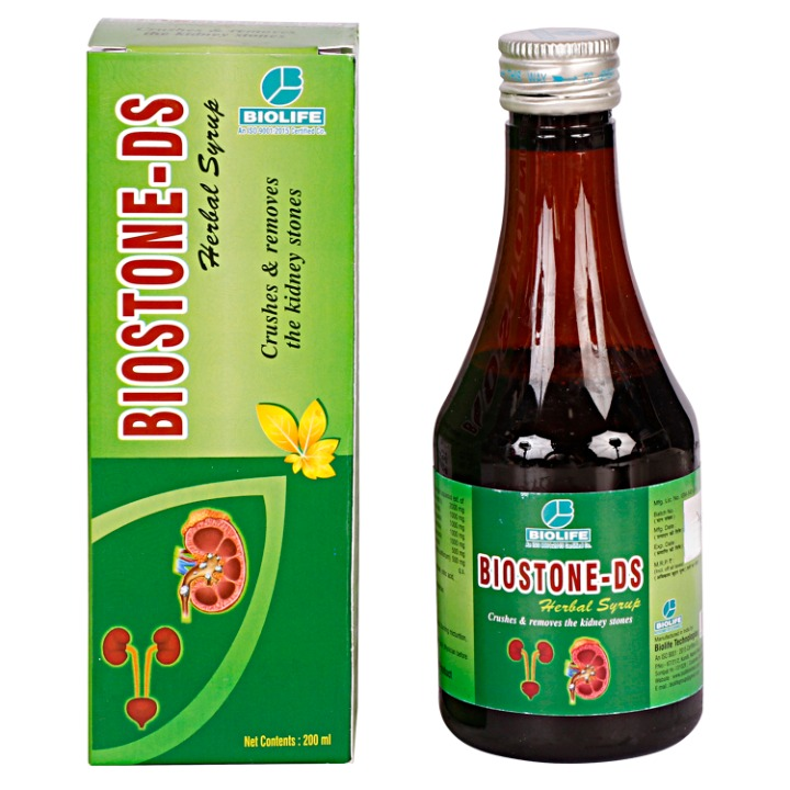 BIOSTONE-DS SYRUP | Helps crushing and removing kidney stones 200ML