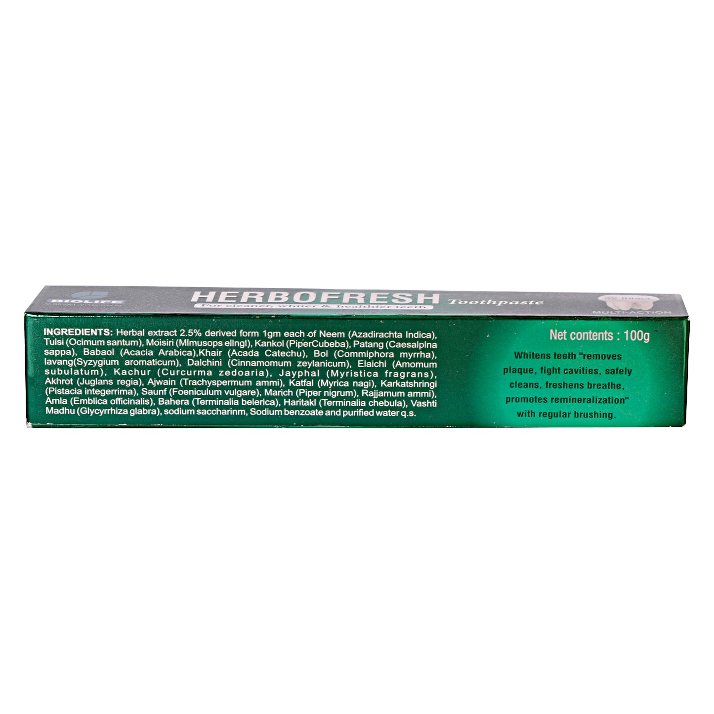 HERBOFRESH TOOTHPASTE | For Cleaner, Whiter & Healthier Teeth 100GM