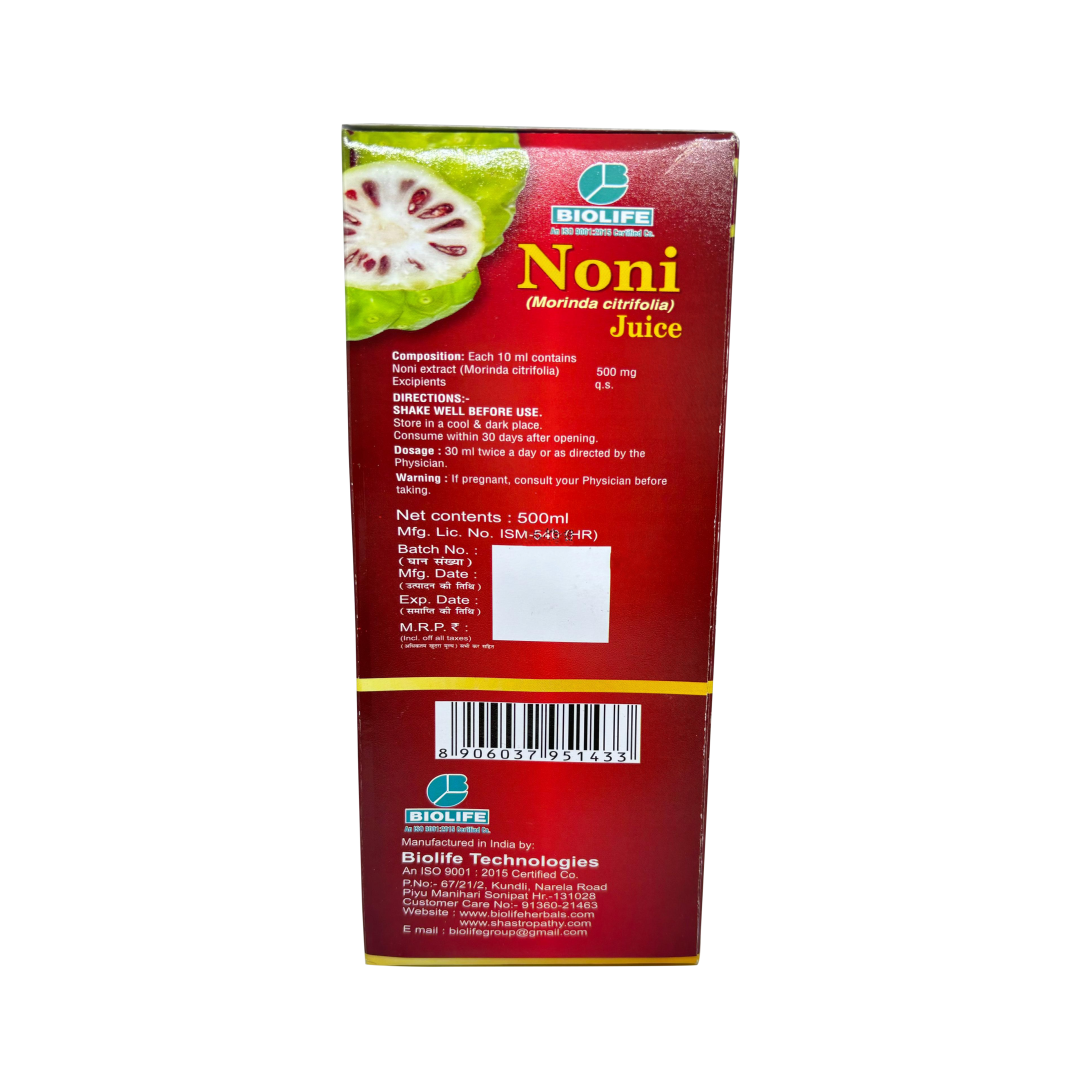 NONI JUICE | Improves digestion, memory & immunity 500ML