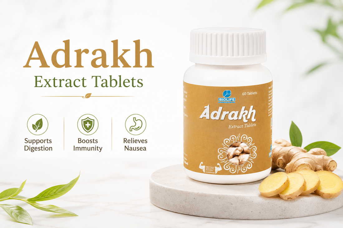 Adrakh Extract Tablets: Natural Ginger Support for Everyday Wellness