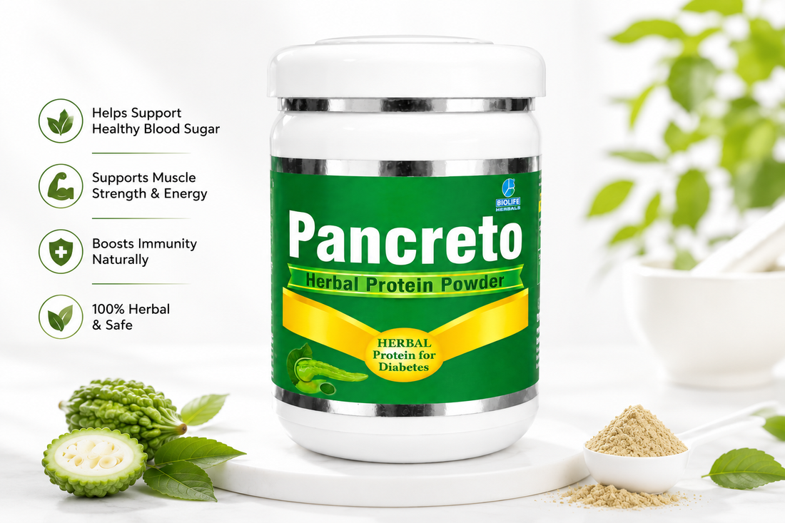 Pancreto Herbal Protein Powder: Daily Nutrition with the Goodness of Herbs