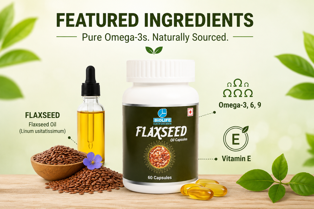 Flaxseed Oil Capsules: Simple Daily Support for Heart Health