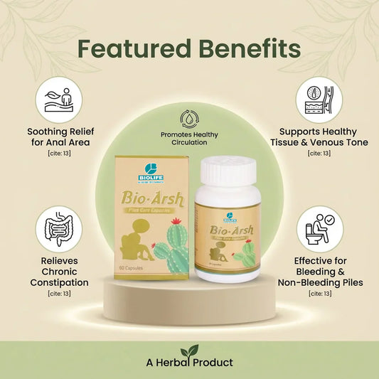 Bioarsh Piles Capsules: Gentle Herbal Support for Daily Comfort