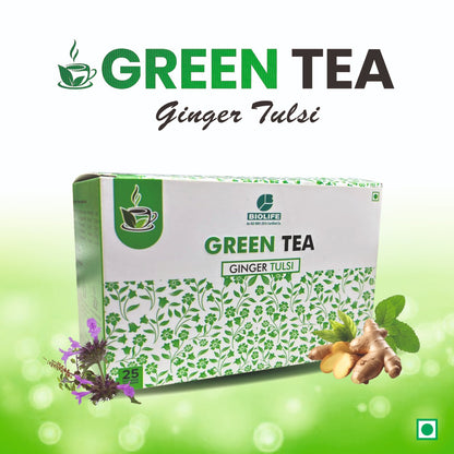 GREEN TEA (GINGER TULSI) 25 Bags
