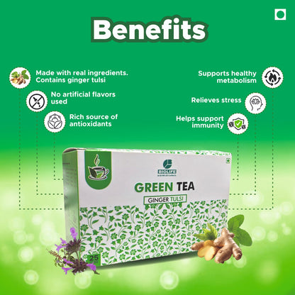 GREEN TEA (GINGER TULSI) 25 Bags