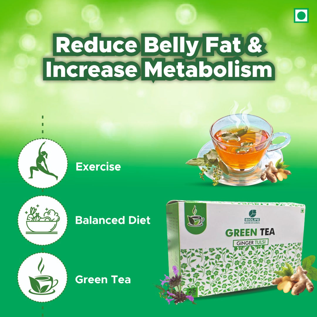GREEN TEA (GINGER TULSI) 25 Bags