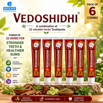 VEDOSHIDHI TOOTHPASTE 100GM COMBO ( PACK OF 6 )