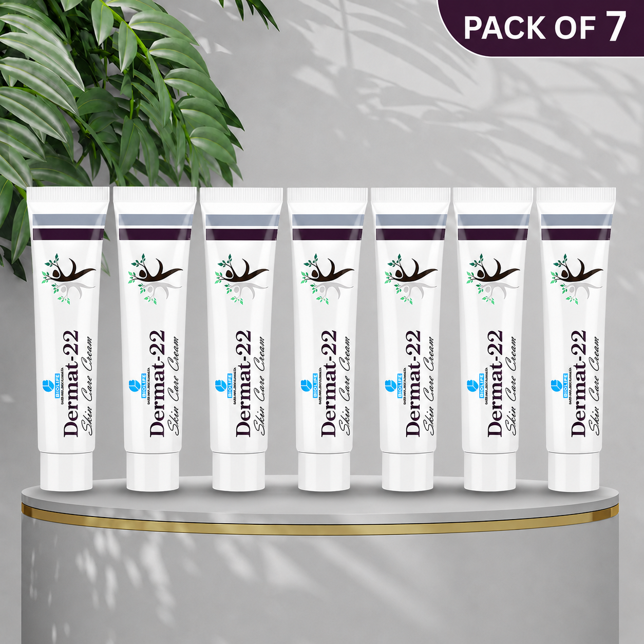 DERMAT-22 cream | Treats Wide Range of Chronic Skin Conditions 25 gm (Pack of 7)