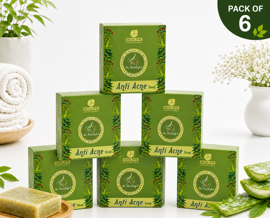 ANTI ACNE SOAP | Fights acne and blemishes 75GM (Pack of 6)
