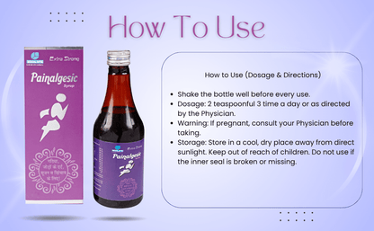 PAINALGESIC SYRUP| Effective on Aches, Stiffness & Inflammation| 300ML