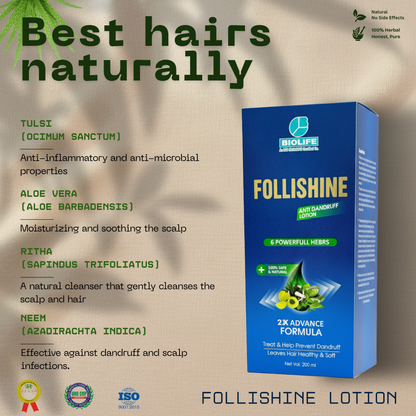 BIOLIFE- Follishine Ultimate Hair Care Combo (Pack of 4)