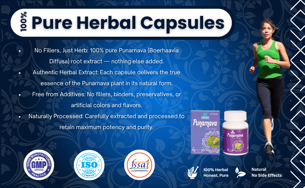 PUNARNAVA EXT. TABLETS| Helps in Weight loose, Digestion, Diabetes & Arthritis| (1x60)