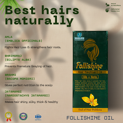 BIOLIFE- Follishine Ultimate Hair Care Combo (Pack of 4)