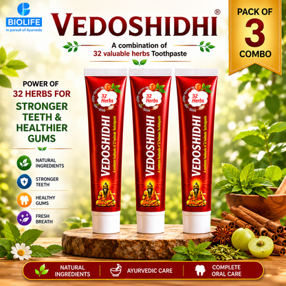 VEDOSHIDHI TOOTHPASTE 100GM COMBO ( PACK OF 3 )