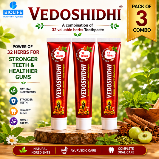 VEDOSHIDHI TOOTHPASTE 100GM COMBO ( PACK OF 3 )