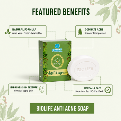 ANTI ACNE SOAP | Fights acne and blemishes 75GM