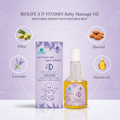 A D VITAMIN OIL | For Growth And Vigour of Babies 100ML