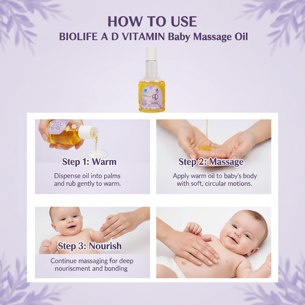 A D VITAMIN OIL | For Growth And Vigour of Babies 100ML