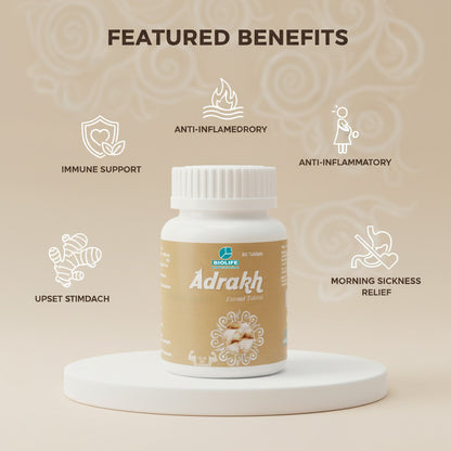 ADRAKH EXT. TABLETS | Helps immune system, digestion & pain management(1x60)
