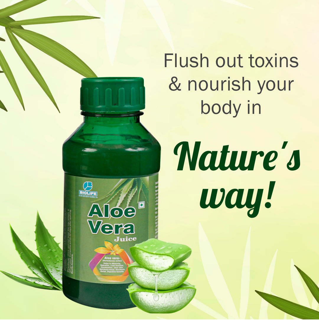 ALOE VERA JUICE|  Support Heart Health, Manage Stress| 500ML