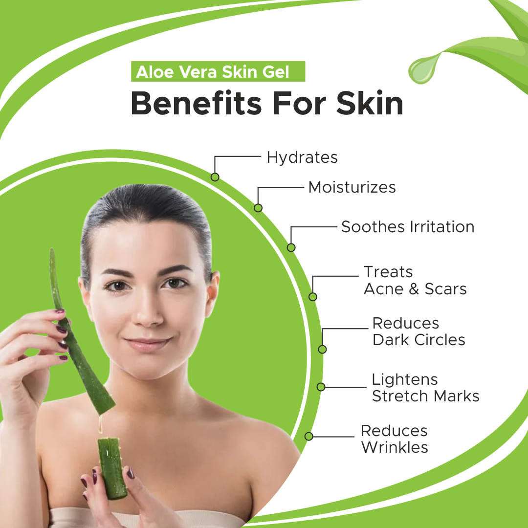 ALOEVERA SKIN GEL | For moisturizing dry or dehydrated skin 100GM
