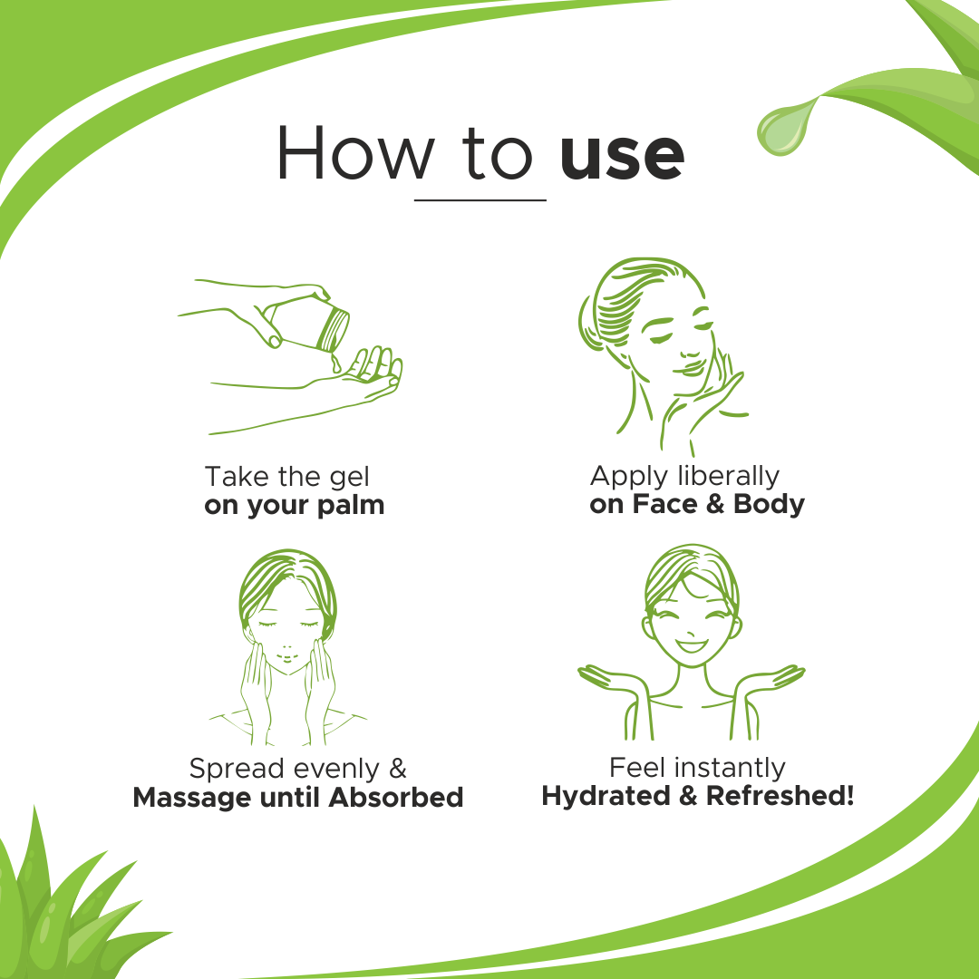 ALOEVERA SKIN GEL | For moisturizing dry or dehydrated skin 100GM