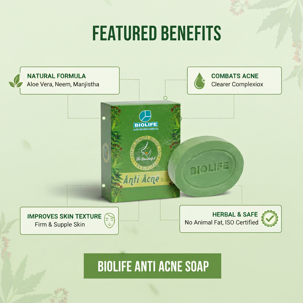 ANTI ACNE SOAP | Fights acne and blemishes 75GM