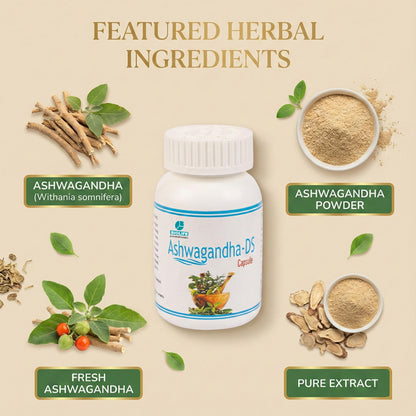 ASHWAGANDHA CAPSULES | Muscle & Strength Enhancement (1x60)