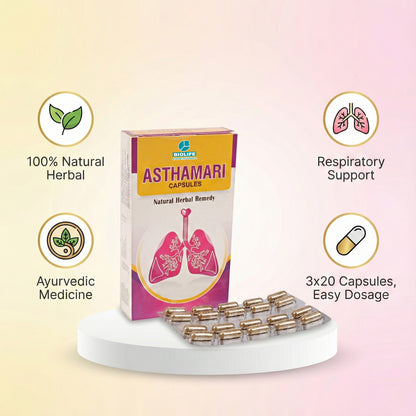 ASTHAMARI CAPSULES |  Support healthy respiratory function (3X20)