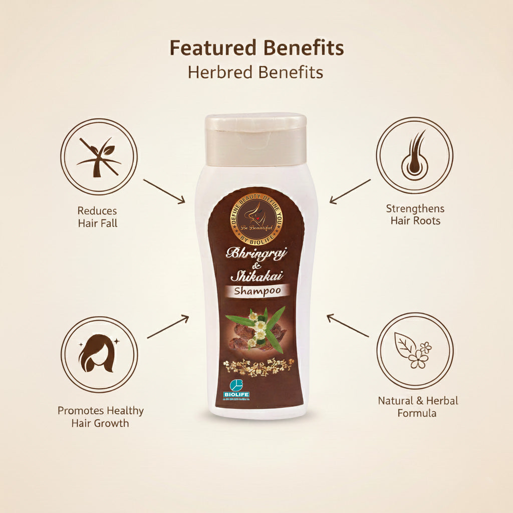 BHRINGRAJSHIKAKAI SHAMPOO | Nourishment to the hair roots and scalp 100ML