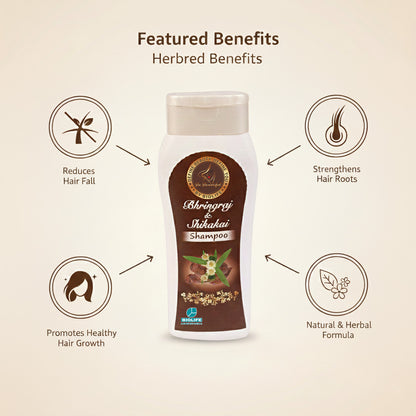 BHRINGRAJSHIKAKAI SHAMPOO | Nourishment to the hair roots and scalp 100ML