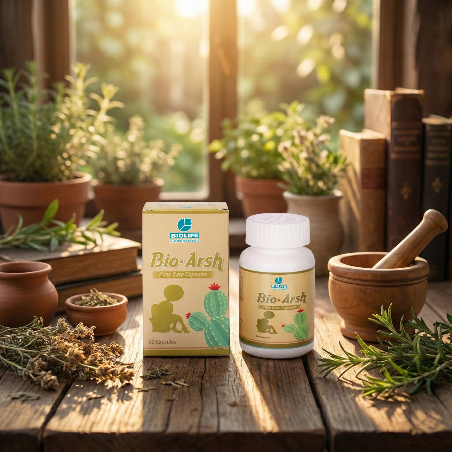 BIOARSH CAPSULES | Chronic constipation & Piles Treatment (1x60)