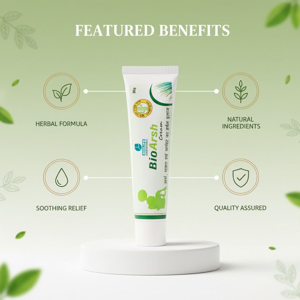 BIOARSH CREAM |  Treat hemorrhoids (piles) and varicose veins 25GM