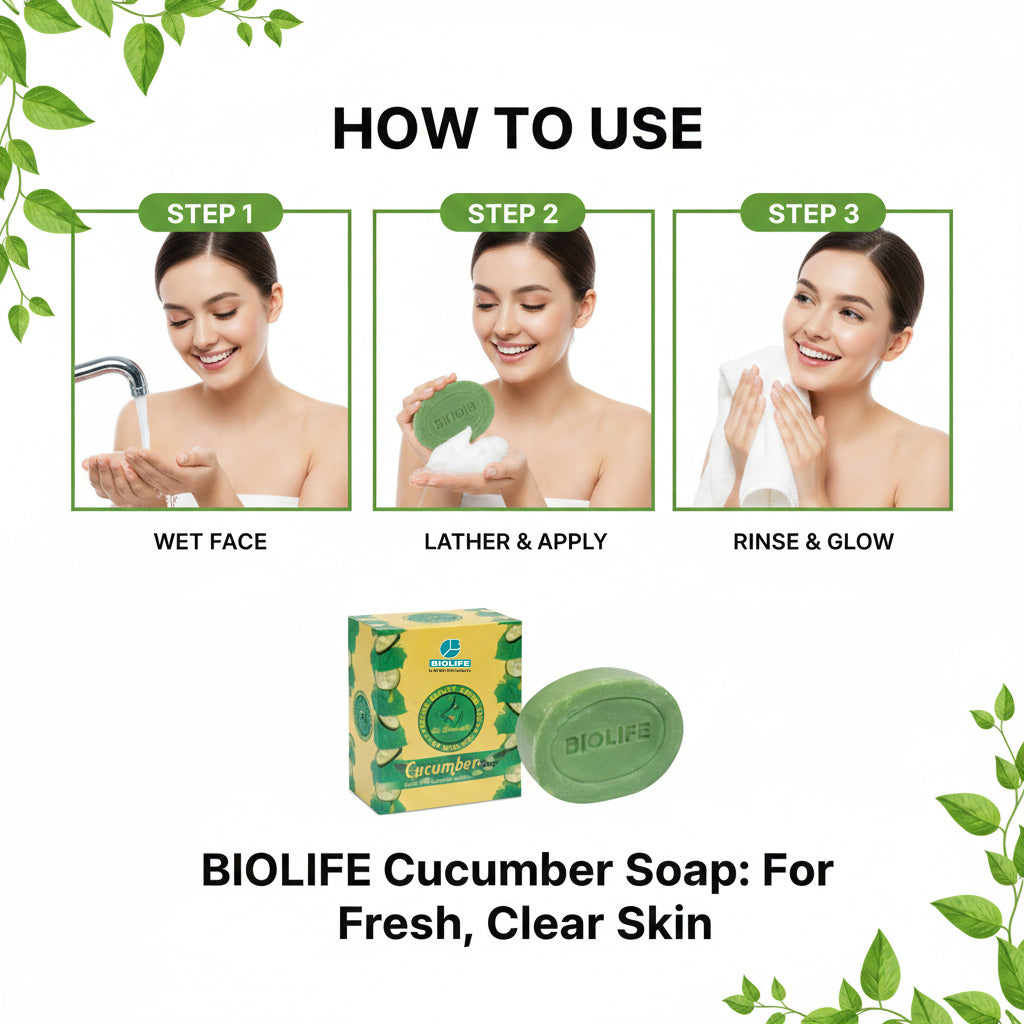 CUCUMBER SOAP | Improves the skin's firmness and texture 75GM
