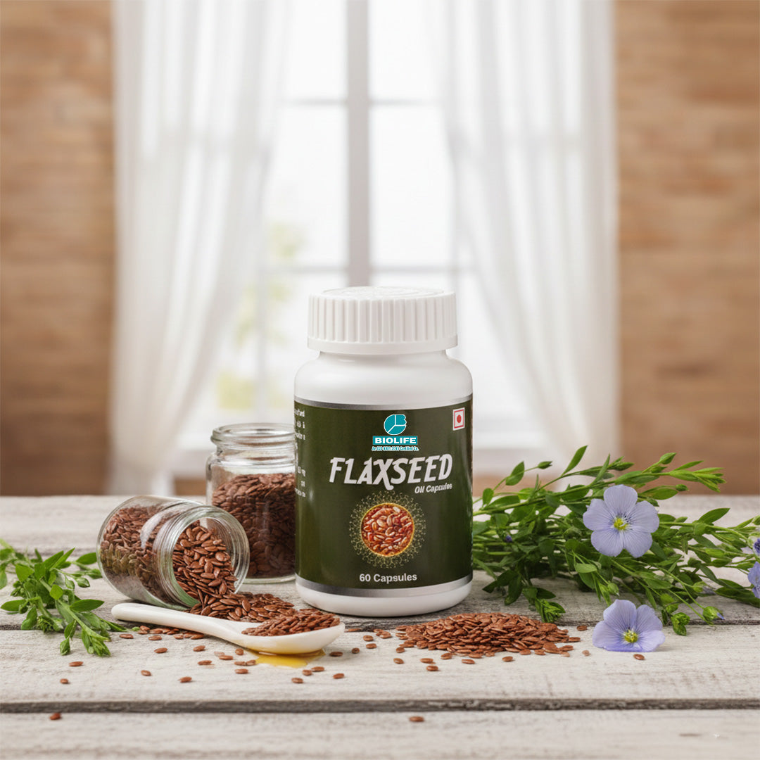 FLAXSEED OIL CAPSULES | Support healthy cholesterol levels (1x60)