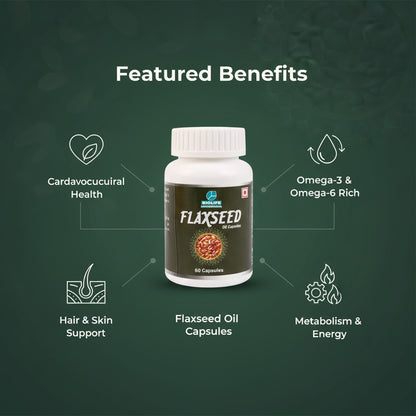 FLAXSEED OIL CAPSULES | Support healthy cholesterol levels (1x60)