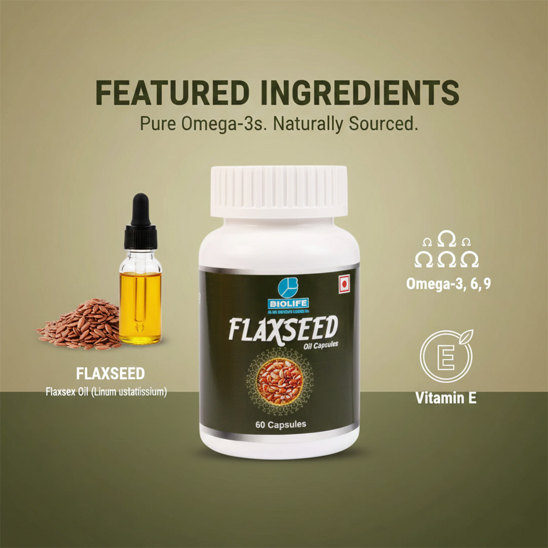 FLAXSEED OIL CAPSULES | Support healthy cholesterol levels (1x60)