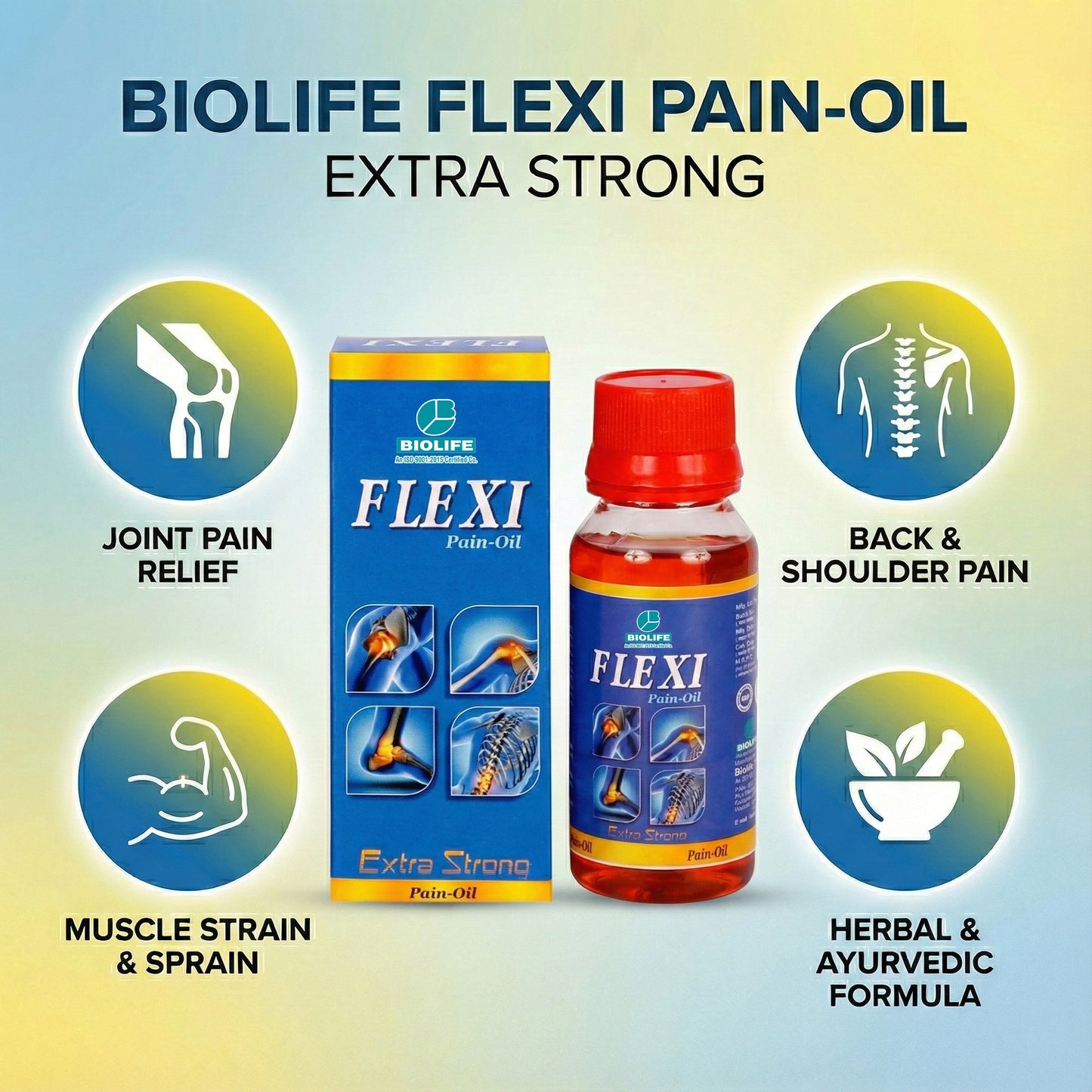FLEXI (Joint Pain Oil) | Relief from various body pains & stiffness 50ML