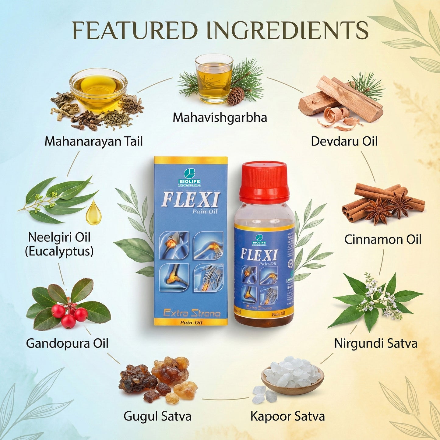 FLEXI (Joint Pain Oil) | Relief from various body pains & stiffness 50ML